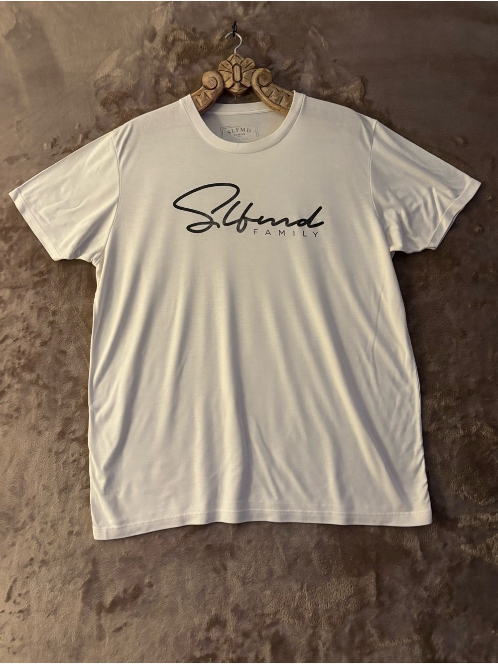 SLFMD Family T-Shirt Men's Size L White Short Sleeve Logo Tee